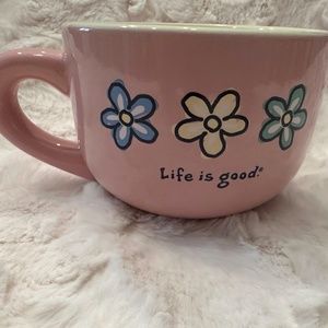 Life Is Good Home Coffee or Cappuccino Cup / Soup Mug